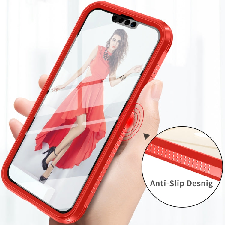 For iPhone 13 Pro C1 2 in 1 Shockproof TPU + PC Protective Case with PET Screen Protector