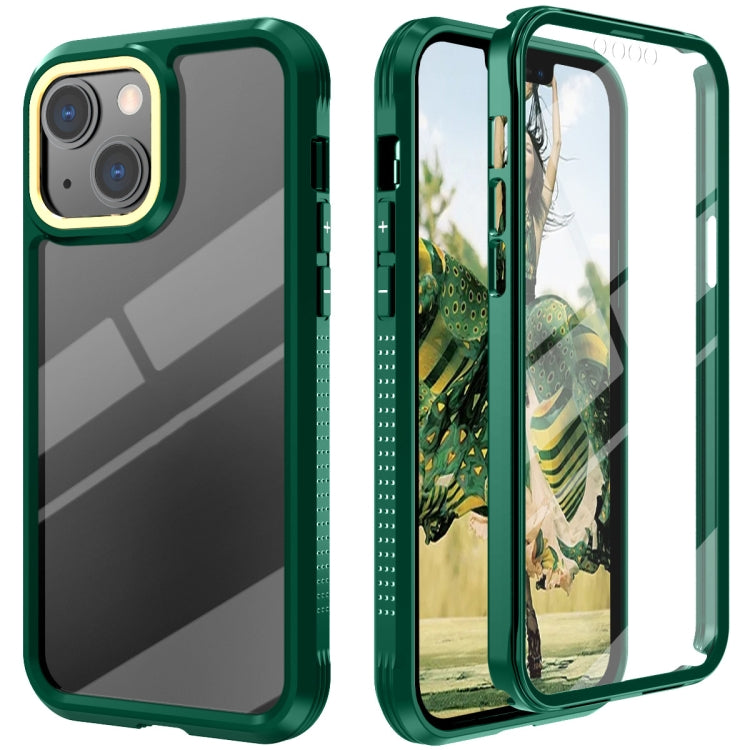 For iPhone 13 Pro C1 2 in 1 Shockproof TPU + PC Protective Case with PET Screen Protector