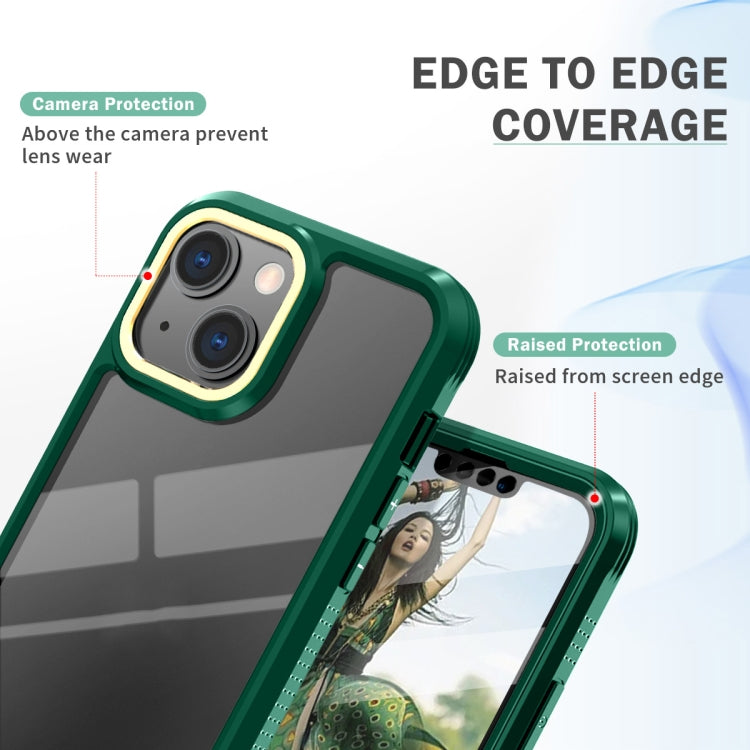 For iPhone 13 Pro C1 2 in 1 Shockproof TPU + PC Protective Case with PET Screen Protector