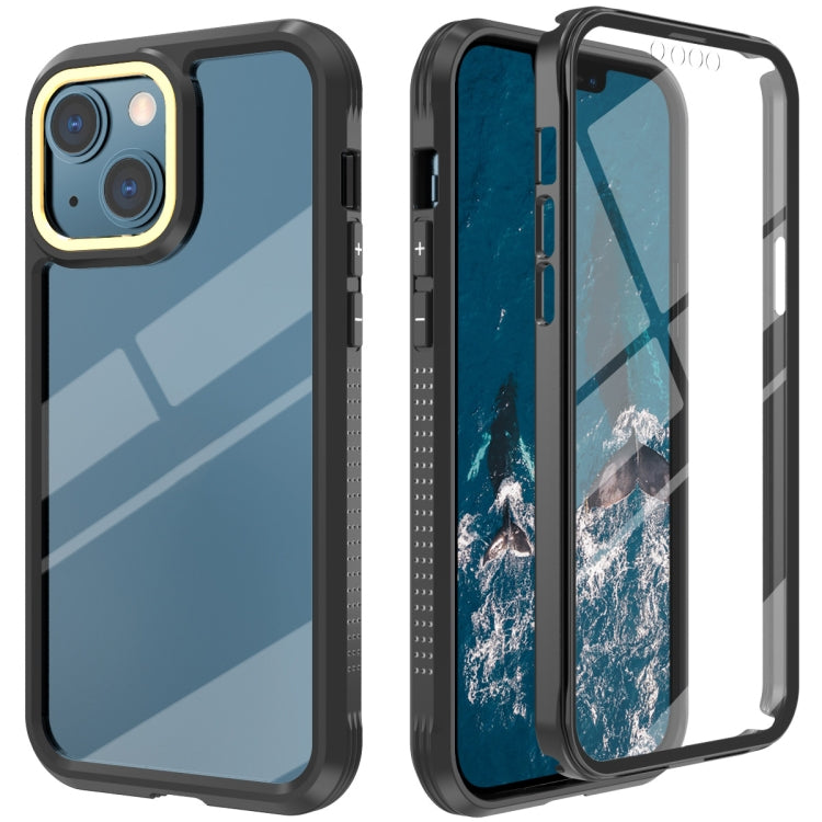For iPhone 13 Pro Max C1 2 in 1 Shockproof TPU + PC Protective Case with PET Screen Protector