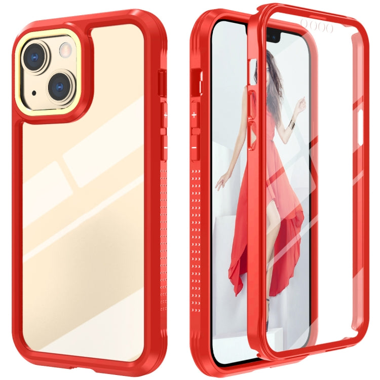 For iPhone 13 Pro Max C1 2 in 1 Shockproof TPU + PC Protective Case with PET Screen Protector