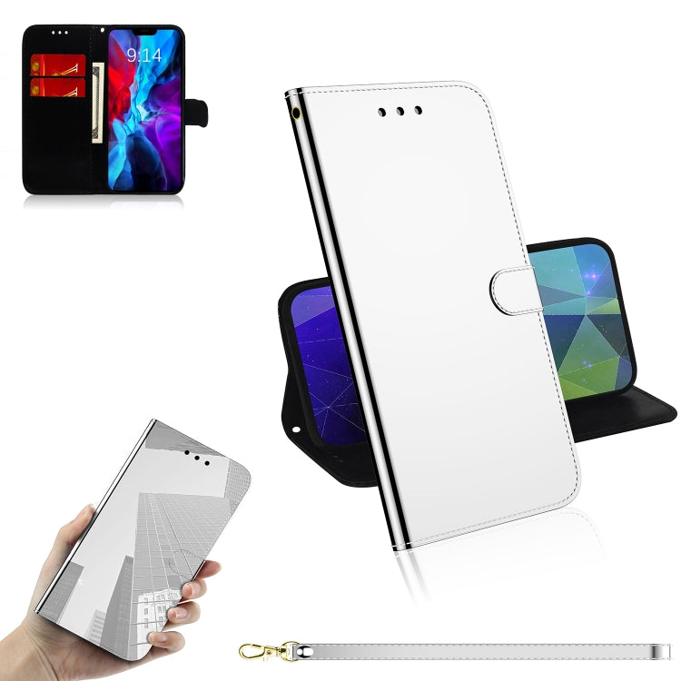 For iPhone 13 mini Imitated Mirror Surface Horizontal Flip Leather Case with Holder & Card Slots & Wallet & Lanyard