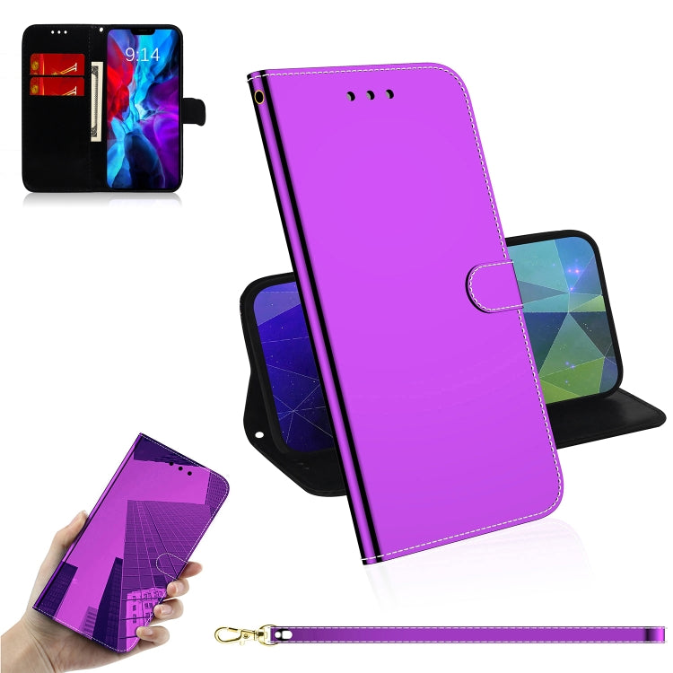 For iPhone 13 mini Imitated Mirror Surface Horizontal Flip Leather Case with Holder & Card Slots & Wallet & Lanyard