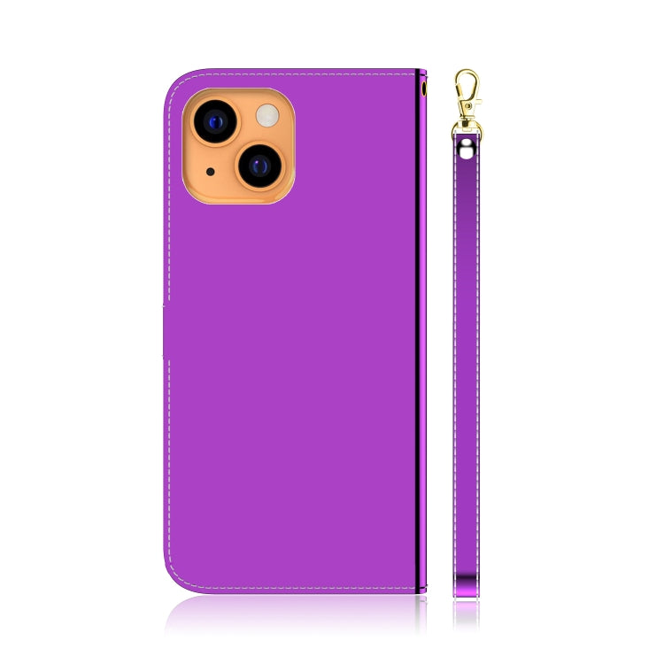 For iPhone 13 mini Imitated Mirror Surface Horizontal Flip Leather Case with Holder & Card Slots & Wallet & Lanyard