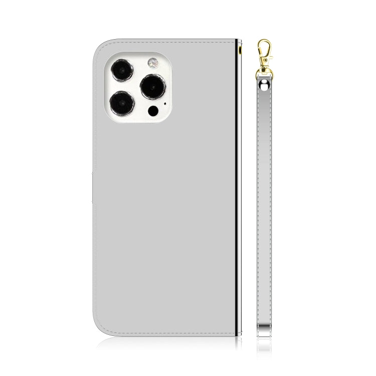 For iPhone 13 Pro Imitated Mirror Surface Horizontal Flip Leather Case with Holder & Card Slots & Wallet & Lanyard