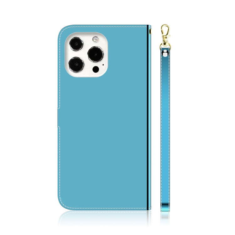 For iPhone 13 Pro Imitated Mirror Surface Horizontal Flip Leather Case with Holder & Card Slots & Wallet & Lanyard