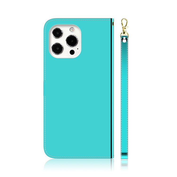 For iPhone 13 Pro Imitated Mirror Surface Horizontal Flip Leather Case with Holder & Card Slots & Wallet & Lanyard
