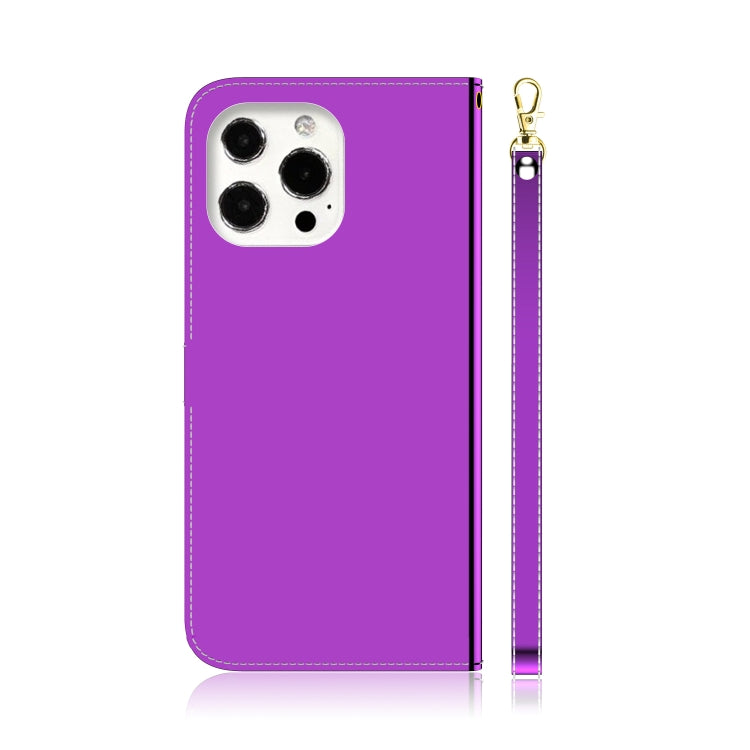 For iPhone 13 Pro Max Imitated Mirror Surface Horizontal Flip Leather Case with Holder & Card Slots & Wallet & Lanyard