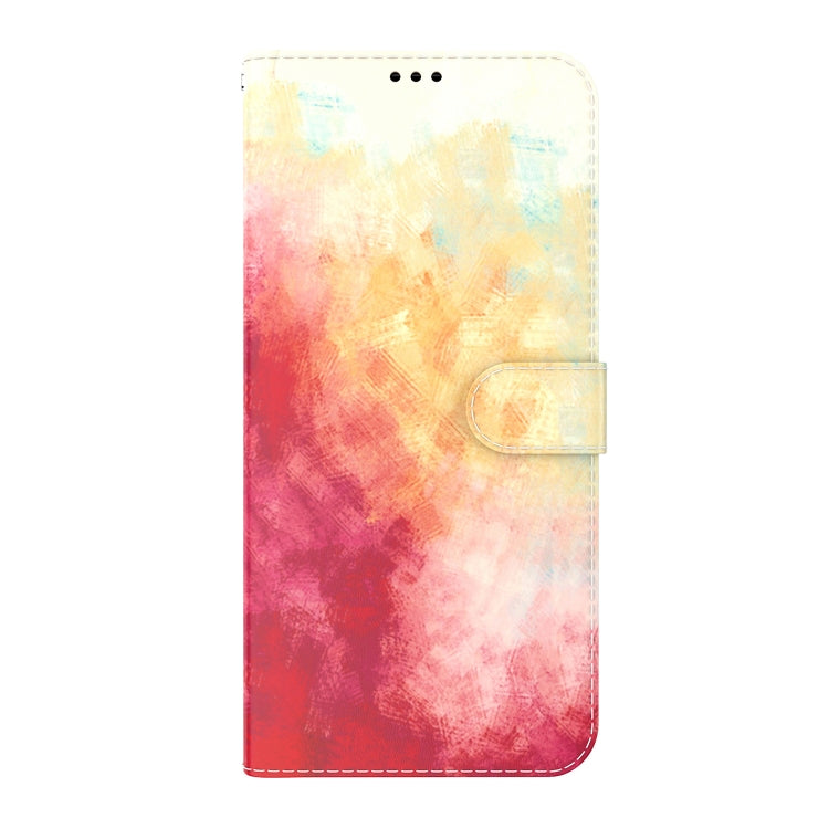For iPhone 13 Watercolor Pattern Horizontal Flip Leather Case with Holder & Card Slot & Wallet