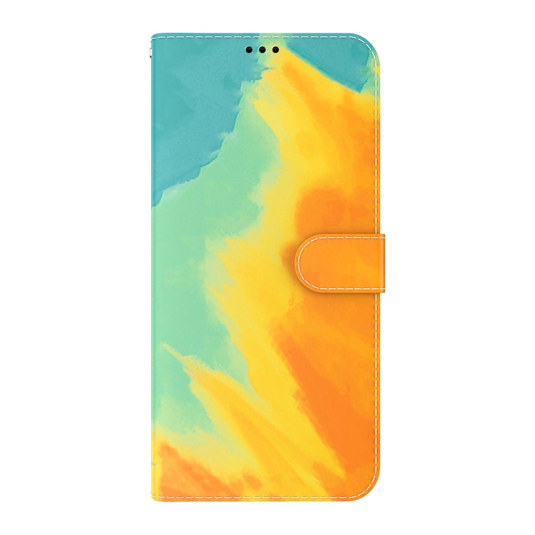 For iPhone 13 Pro Max Watercolor Pattern Horizontal Flip Leather Case with Holder & Card Slot & Wallet