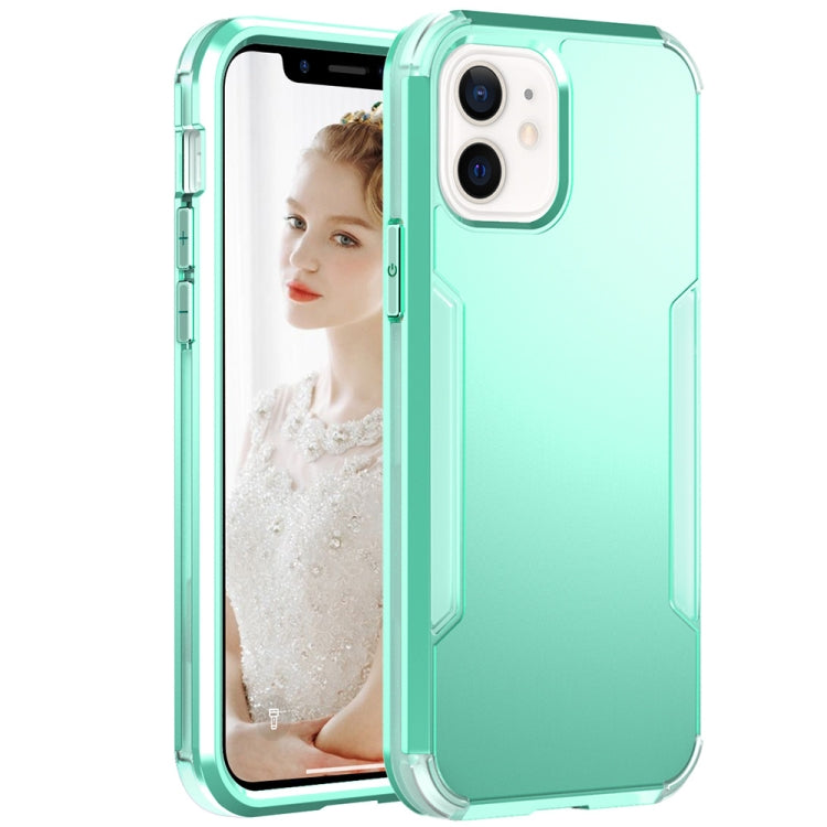 For iPhone 13 mini 3 in 1 Solid Color Shockproof PC + TPU Protective Case