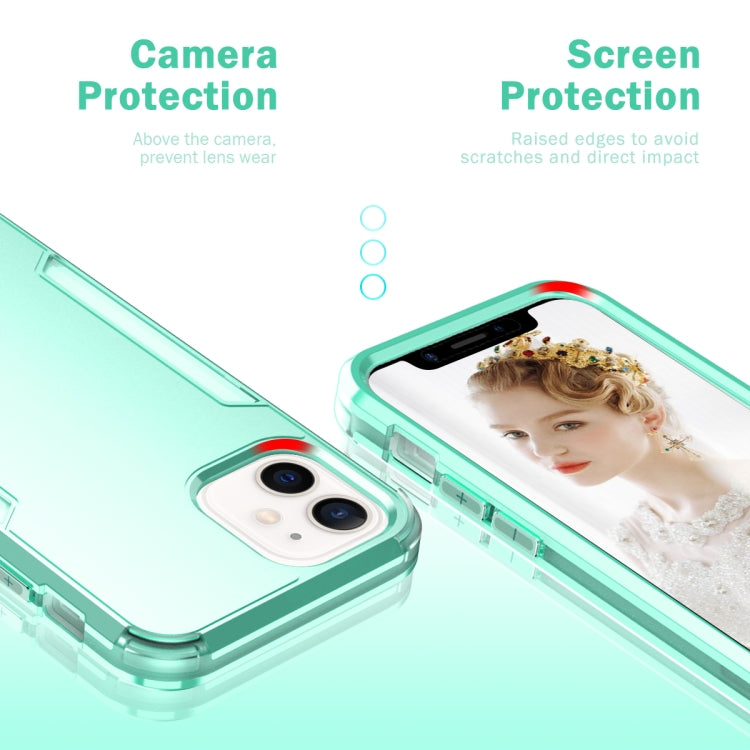 For iPhone 13 mini 3 in 1 Solid Color Shockproof PC + TPU Protective Case