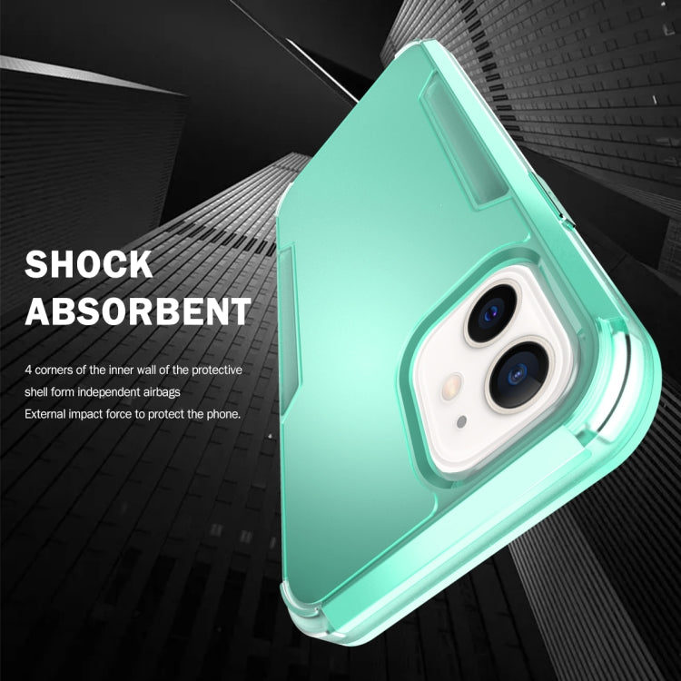 For iPhone 13 mini 3 in 1 Solid Color Shockproof PC + TPU Protective Case