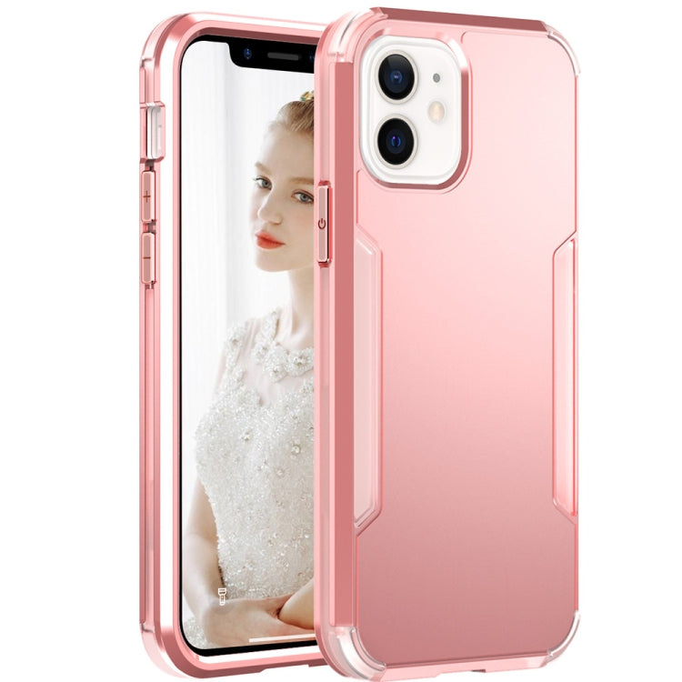 For iPhone 13 mini 3 in 1 Solid Color Shockproof PC + TPU Protective Case