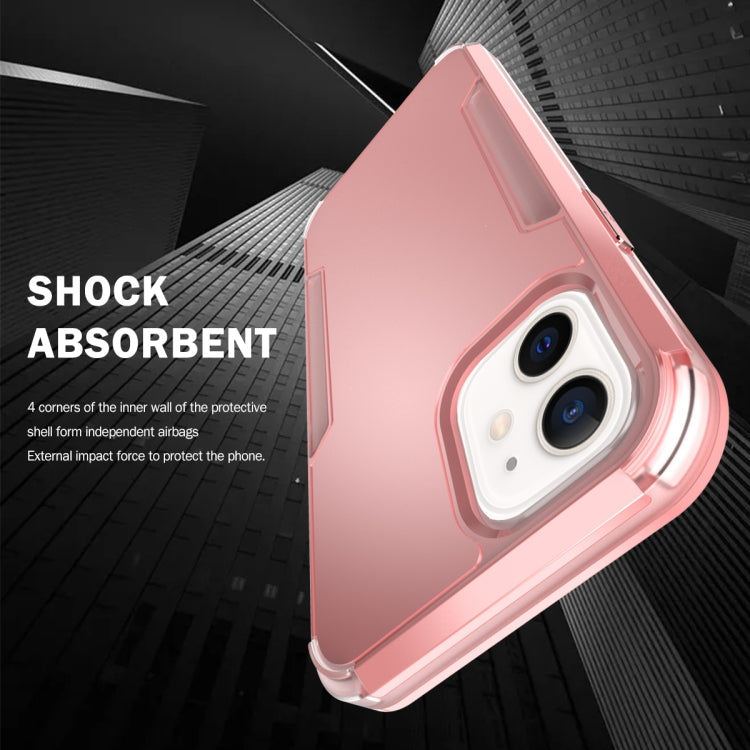 For iPhone 13 mini 3 in 1 Solid Color Shockproof PC + TPU Protective Case