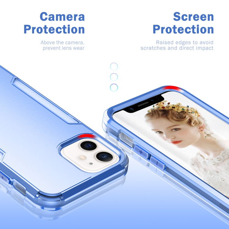 For iPhone 13 mini 3 in 1 Solid Color Shockproof PC + TPU Protective Case