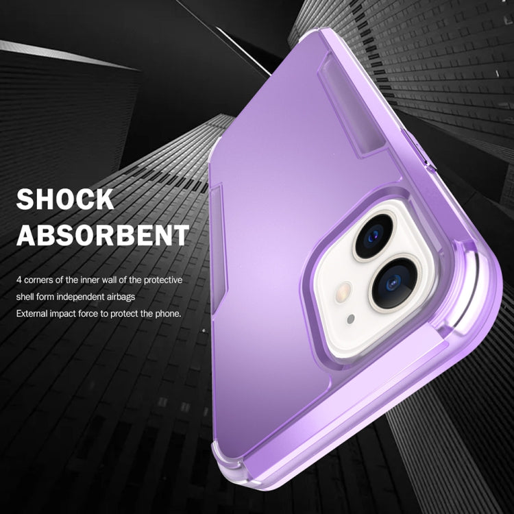 For iPhone 13 mini 3 in 1 Solid Color Shockproof PC + TPU Protective Case
