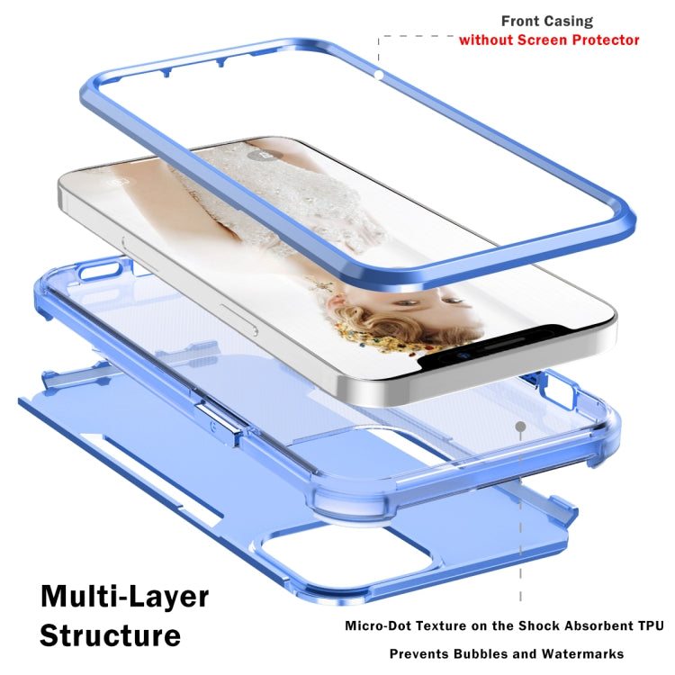For iPhone 13 Pro 3 in 1 Solid Color Shockproof PC + TPU Protective Case For iPhone 13
