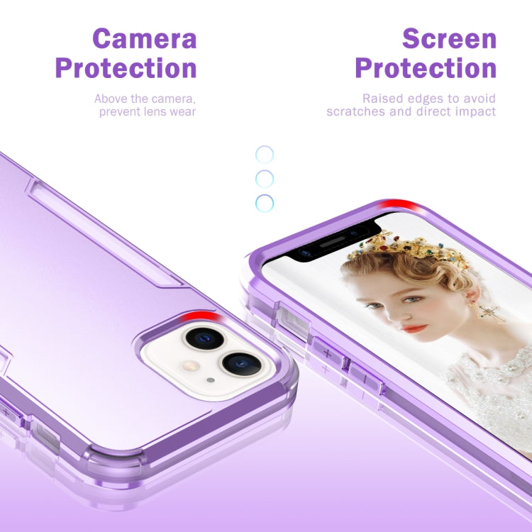 For iPhone 13 Pro 3 in 1 Solid Color Shockproof PC + TPU Protective Case For iPhone 13