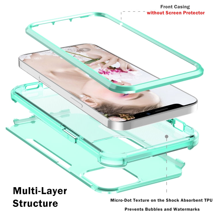 For iPhone 13 Pro 3 in 1 Solid Color Shockproof PC + TPU Protective Case