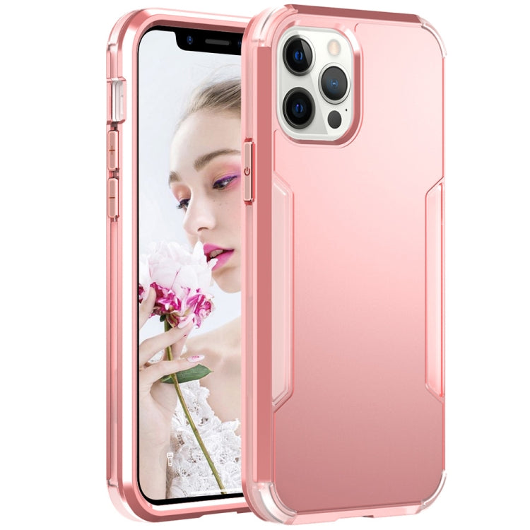 For iPhone 13 Pro 3 in 1 Solid Color Shockproof PC + TPU Protective Case