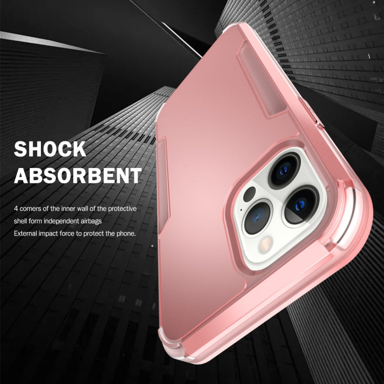 For iPhone 13 Pro 3 in 1 Solid Color Shockproof PC + TPU Protective Case