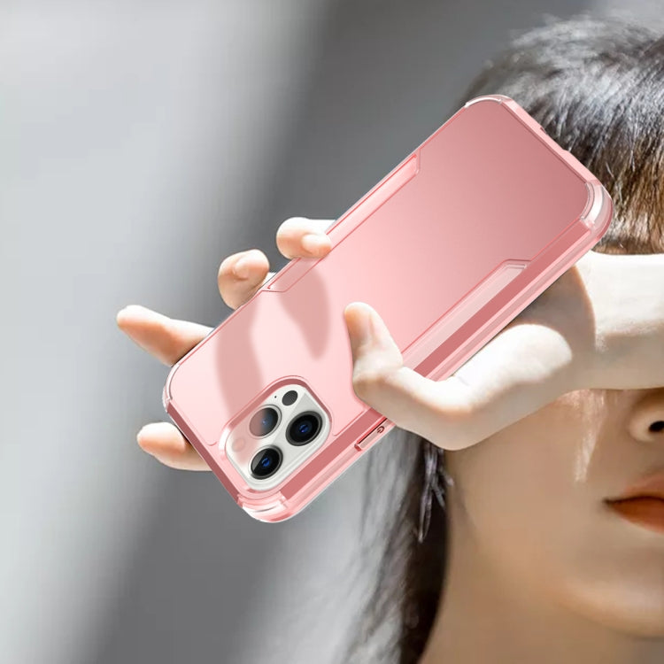 For iPhone 13 Pro 3 in 1 Solid Color Shockproof PC + TPU Protective Case