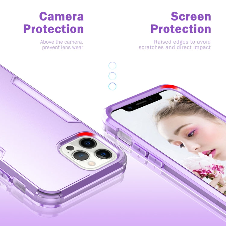 For iPhone 13 Pro 3 in 1 Solid Color Shockproof PC + TPU Protective Case