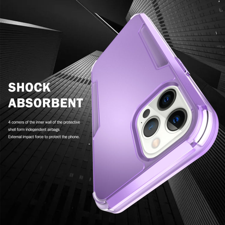 For iPhone 13 Pro 3 in 1 Solid Color Shockproof PC + TPU Protective Case