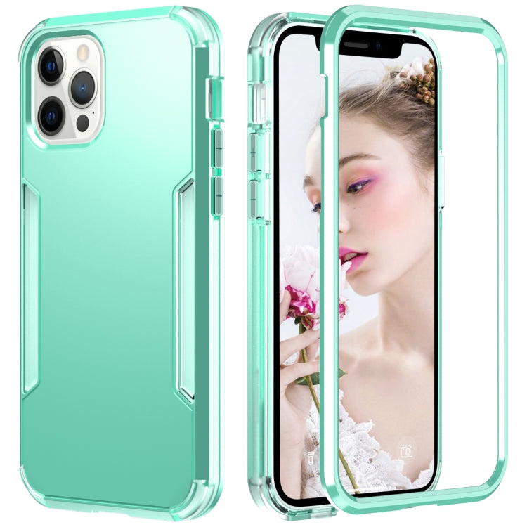 For iPhone 13 Pro Max 3 in 1 Solid Color Shockproof PC + TPU Protective Case