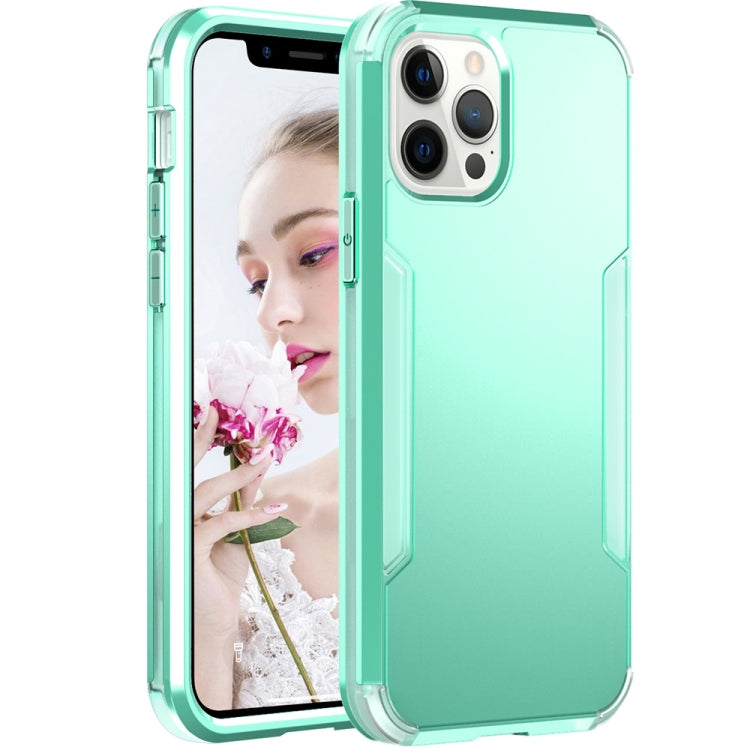 For iPhone 13 Pro Max 3 in 1 Solid Color Shockproof PC + TPU Protective Case