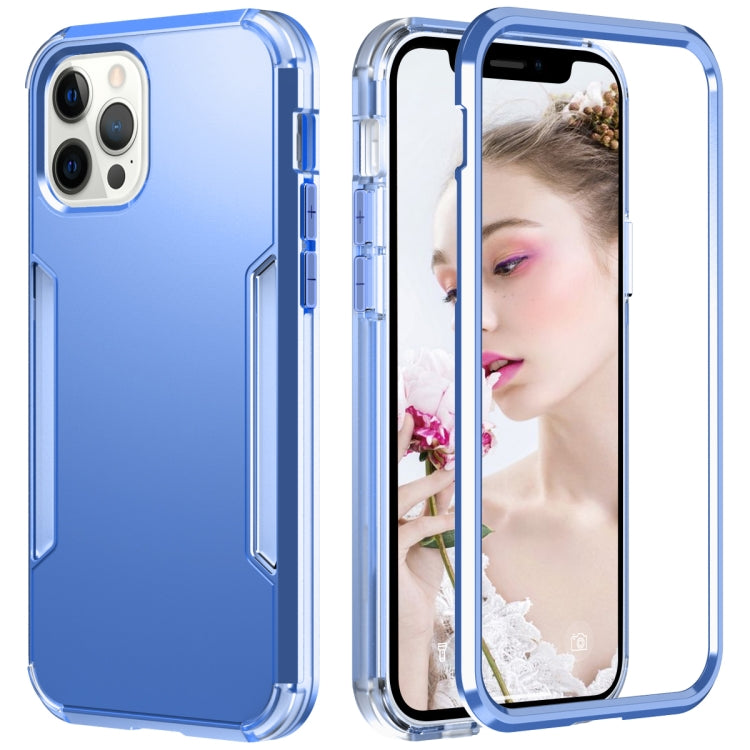 For iPhone 13 Pro Max 3 in 1 Solid Color Shockproof PC + TPU Protective Case