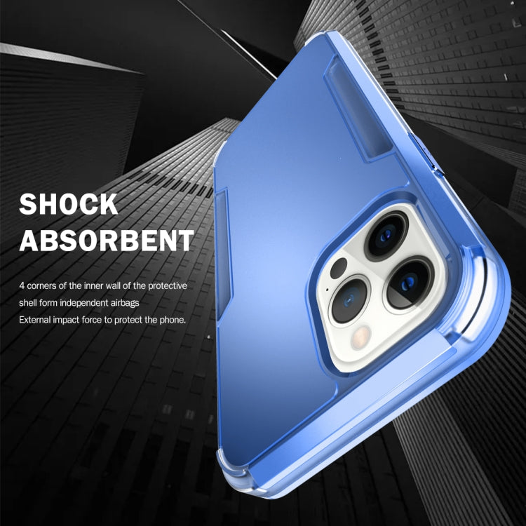 For iPhone 13 Pro Max 3 in 1 Solid Color Shockproof PC + TPU Protective Case