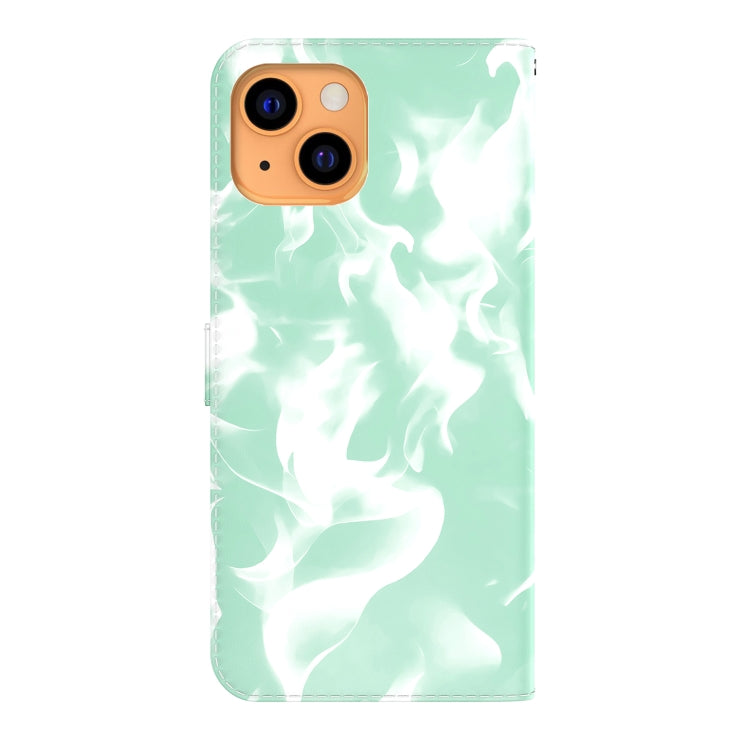 For iPhone 13 Cloud Fog Pattern Horizontal Flip Leather Case with Holder & Card Slot & Wallet