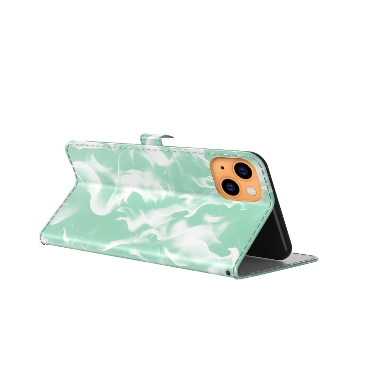 For iPhone 13 Cloud Fog Pattern Horizontal Flip Leather Case with Holder & Card Slot & Wallet