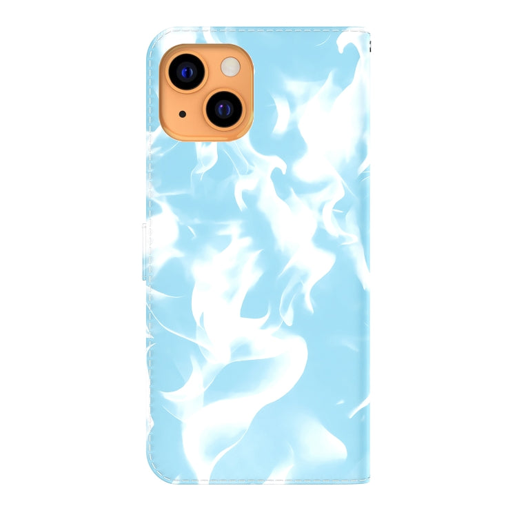 For iPhone 13 Cloud Fog Pattern Horizontal Flip Leather Case with Holder & Card Slot & Wallet