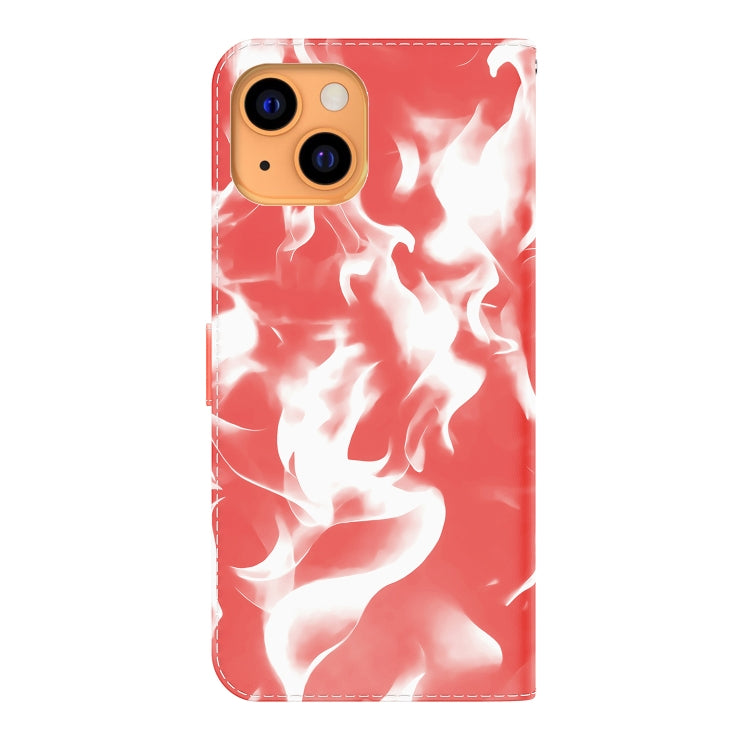 For iPhone 13 Cloud Fog Pattern Horizontal Flip Leather Case with Holder & Card Slot & Wallet