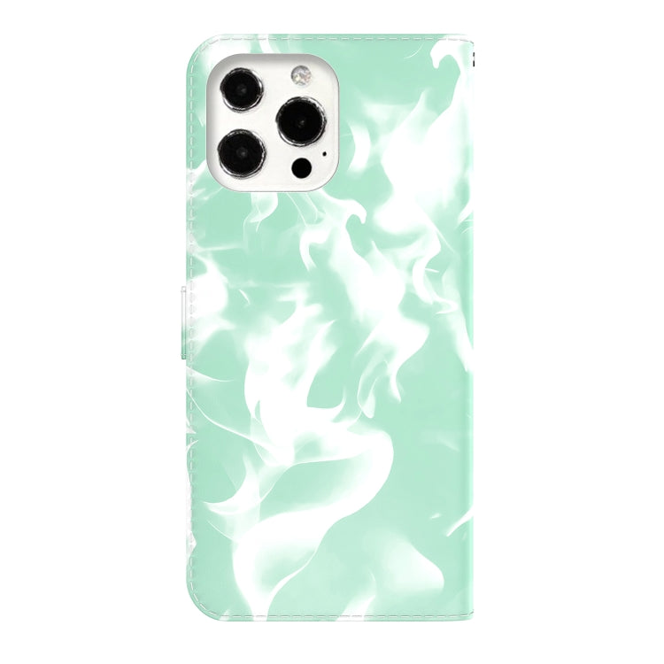 For iPhone 13 Pro Cloud Fog Pattern Horizontal Flip Leather Case with Holder & Card Slot & Wallet