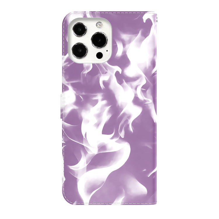 For iPhone 13 Pro Cloud Fog Pattern Horizontal Flip Leather Case with Holder & Card Slot & Wallet