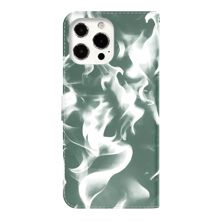 For iPhone 13 Pro Cloud Fog Pattern Horizontal Flip Leather Case with Holder & Card Slot & Wallet