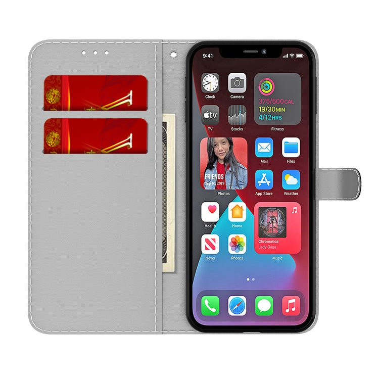 For iPhone 13 Pro Cloud Fog Pattern Horizontal Flip Leather Case with Holder & Card Slot & Wallet