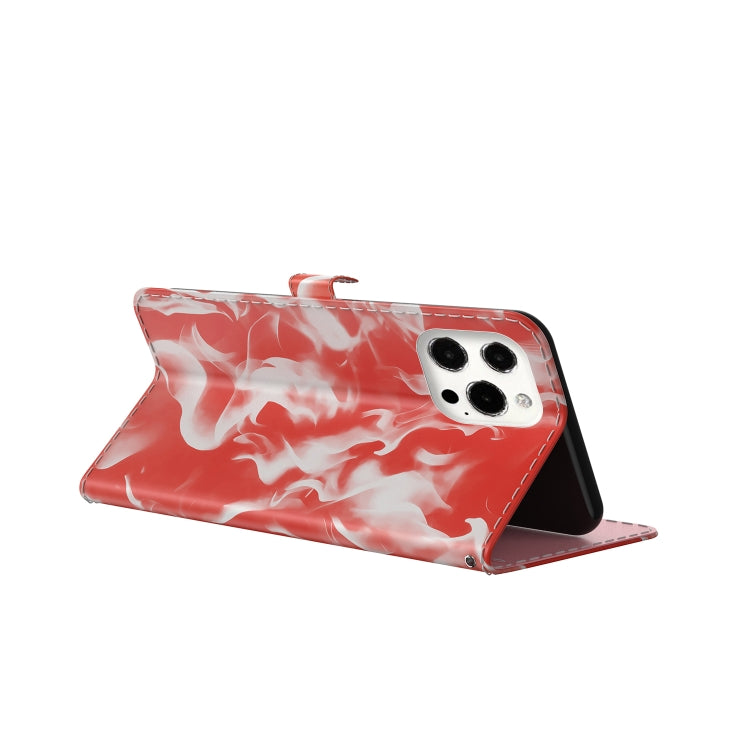 For iPhone 13 Pro Max Cloud Fog Pattern Horizontal Flip Leather Case with Holder & Card Slot & Wallet