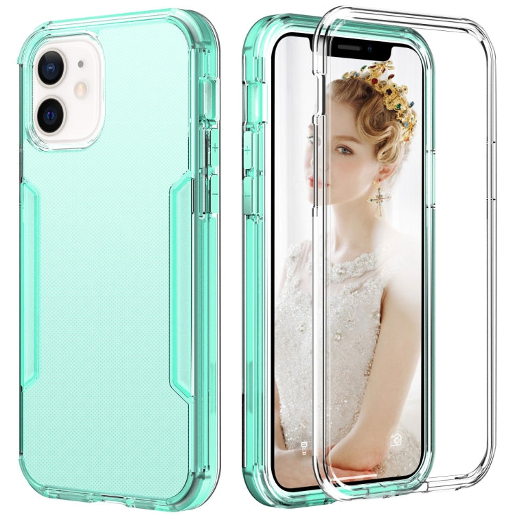 For iPhone 13 3 in 1 Translucent Color Shockproof PC + TPU Protective Case