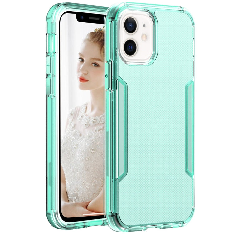 For iPhone 13 3 in 1 Translucent Color Shockproof PC + TPU Protective Case