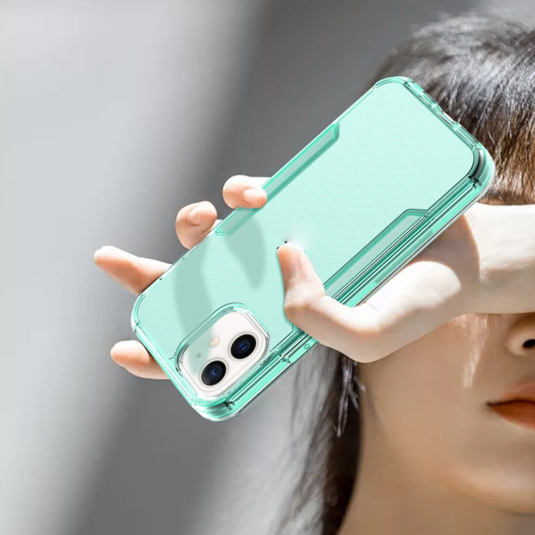 For iPhone 13 3 in 1 Translucent Color Shockproof PC + TPU Protective Case