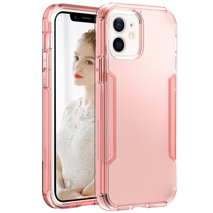 For iPhone 13 3 in 1 Translucent Color Shockproof PC + TPU Protective Case
