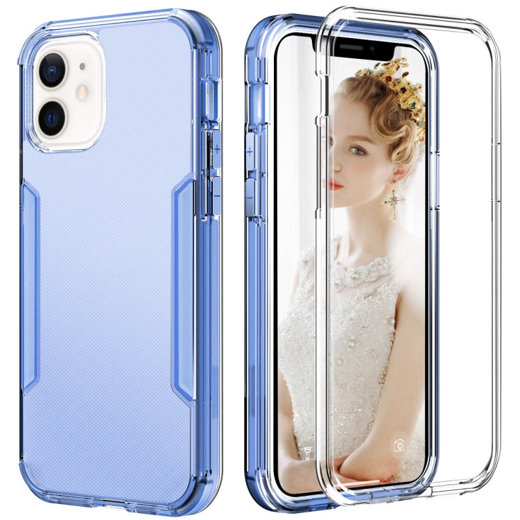 For iPhone 13 3 in 1 Translucent Color Shockproof PC + TPU Protective Case