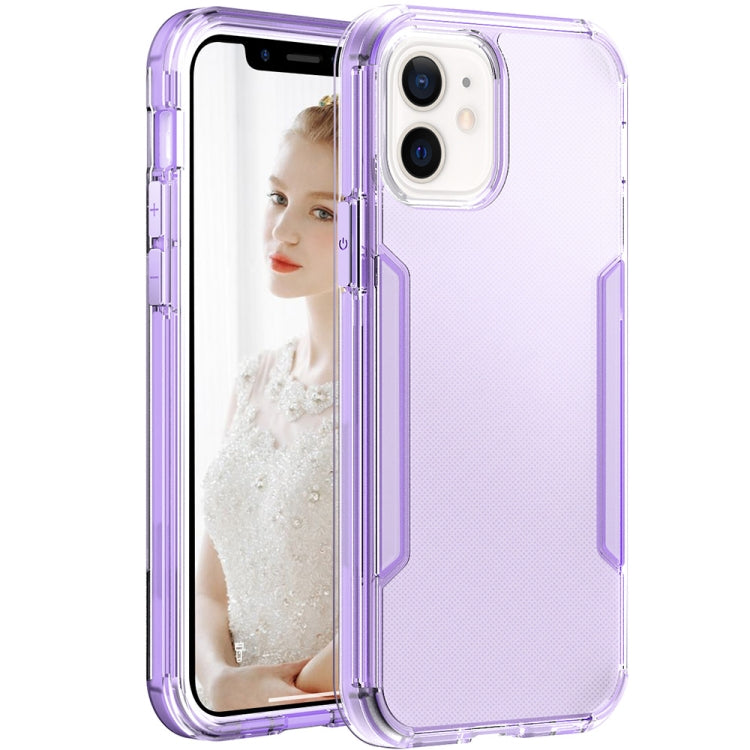 For iPhone 13 3 in 1 Translucent Color Shockproof PC + TPU Protective Case