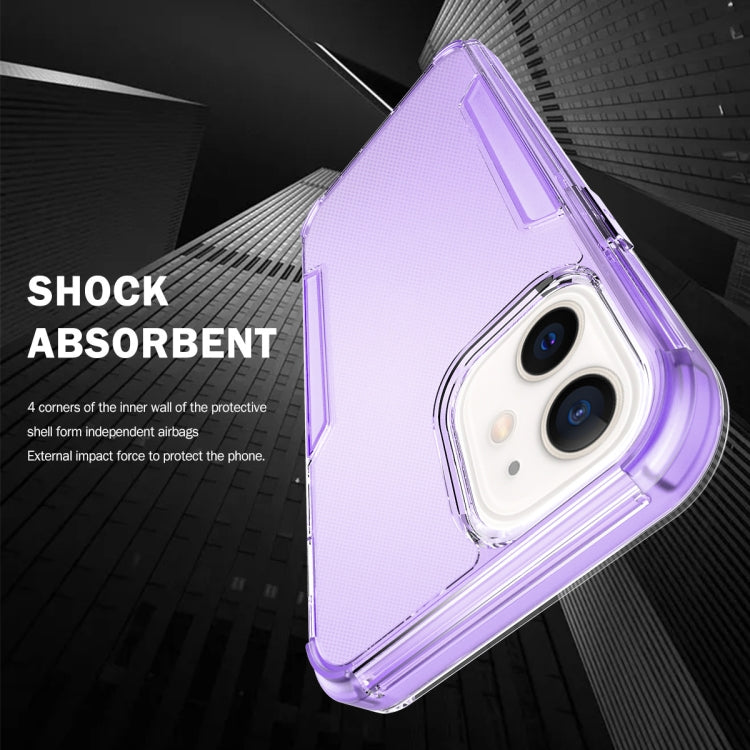 For iPhone 13 3 in 1 Translucent Color Shockproof PC + TPU Protective Case