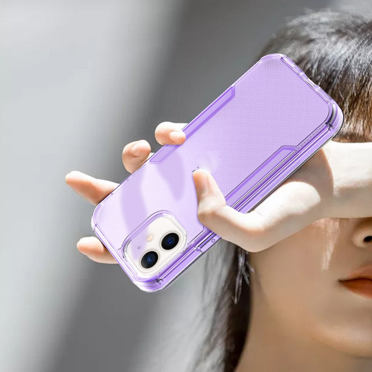 For iPhone 13 3 in 1 Translucent Color Shockproof PC + TPU Protective Case